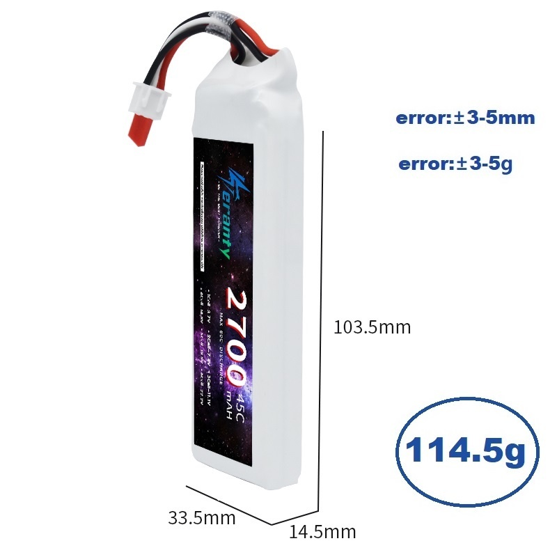 1/3 adet 2S 7.4V Lipo pil 2700 - Drone Rc Leading incelemesi ve fiyatı