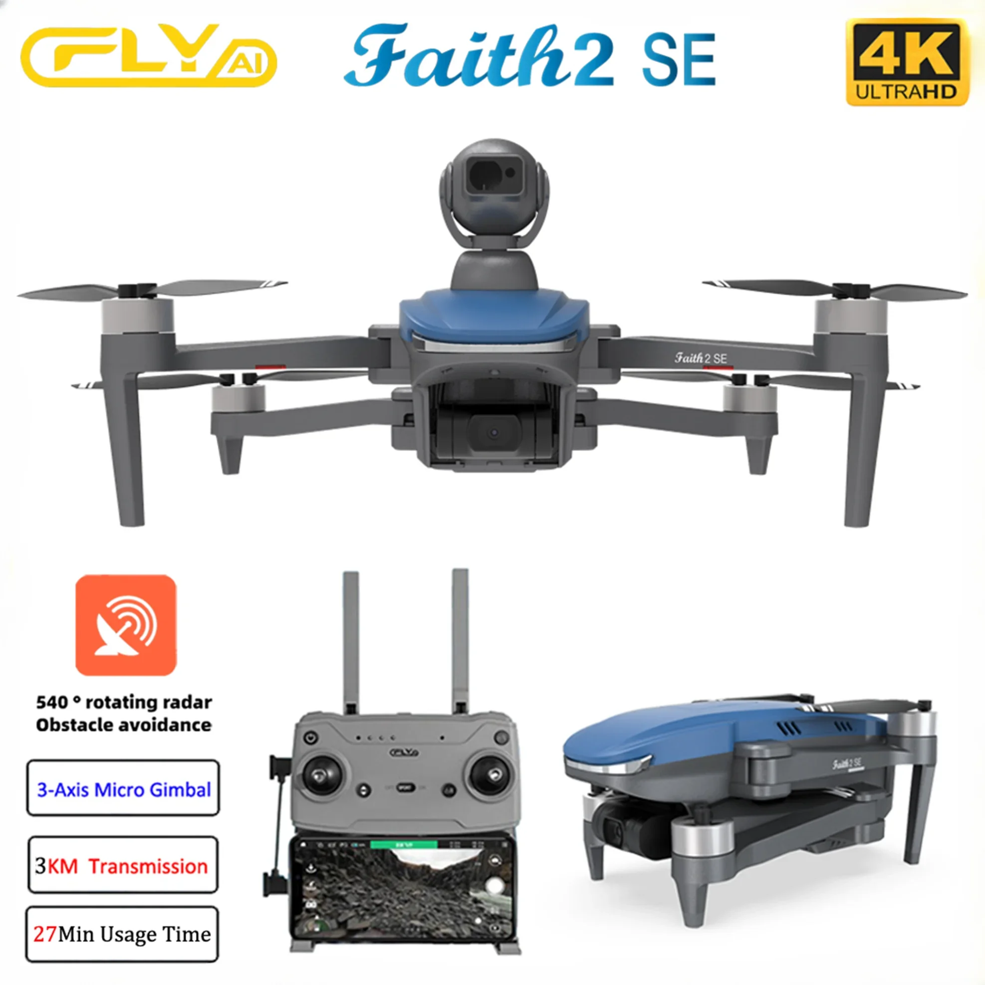 Faith 2 SE 540 ile °   Engelle - Jjrc Drone X12 incelemesi ve fiyatı