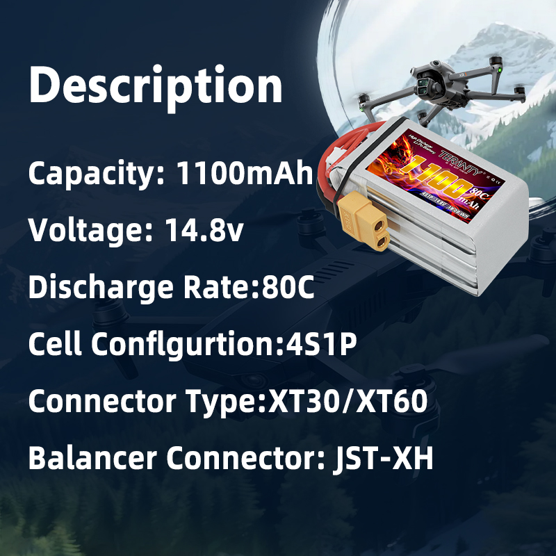 TERANTY 4S 1100mAh 80C/160C Li - Drone Rc Leading incelemesi ve fiyatı